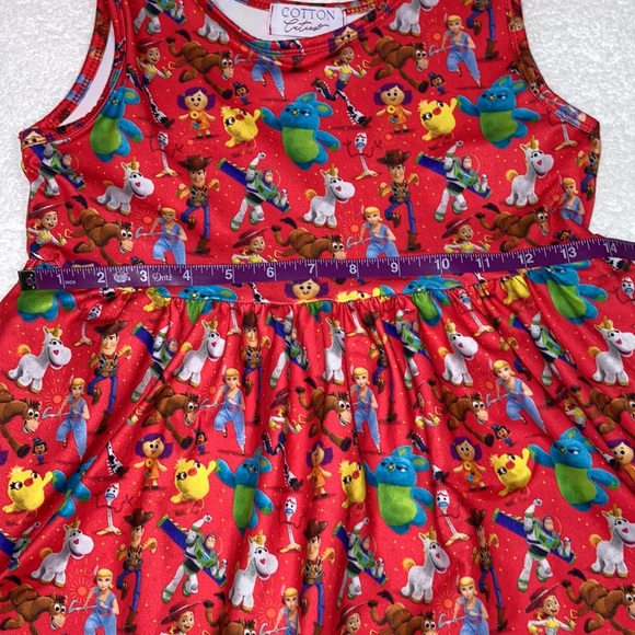 Cotton cuties Toy Story sleeveless pocket dress size 7/8 - Picture 5 of 10